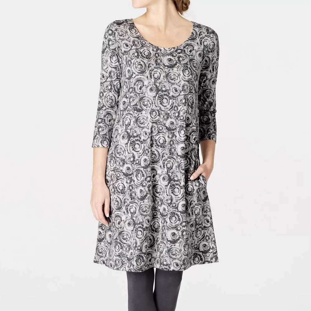 J. Jill Pure Jill Knit A-Line Dress Gray Size Small Petite